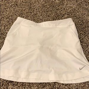 White Nike work out skort